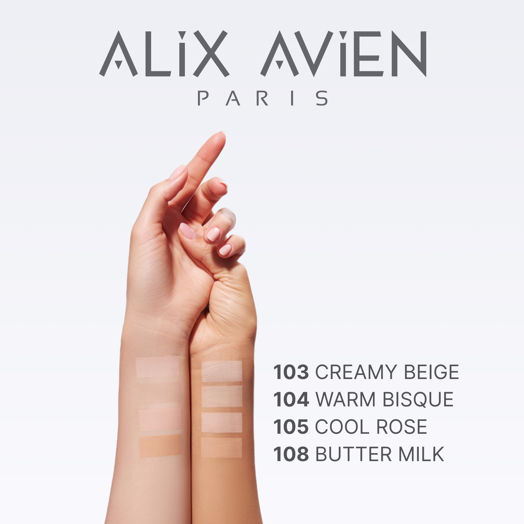 Маскирующий крем корректор ALIX AVIEN (Liquid concealer 103 creamy beige)