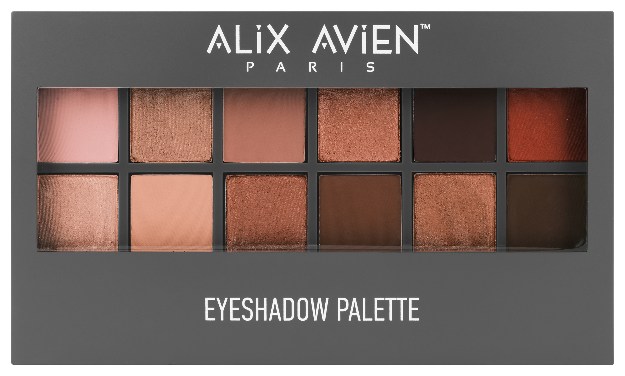 Тени для век ALIX AVIEN (Eyeshadow palette 777 obsessive addiction 12pcs)